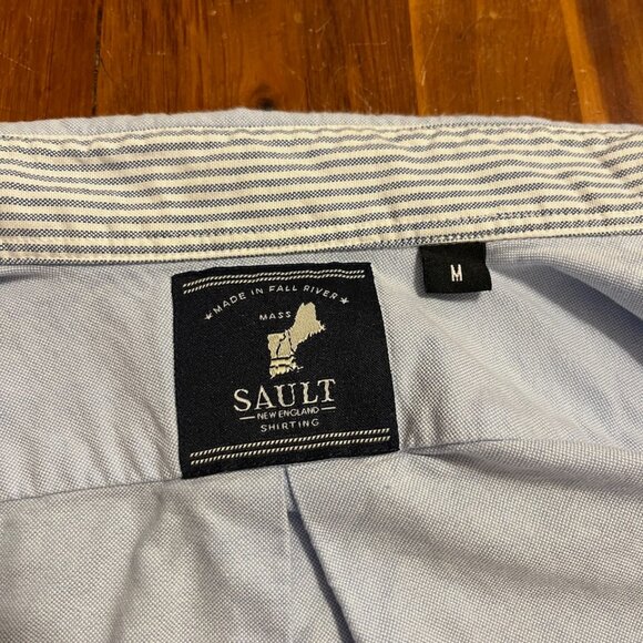 Sault New England - Oxford Cloth Button Down OCBD - Men's Medium - Picture 3 of 8